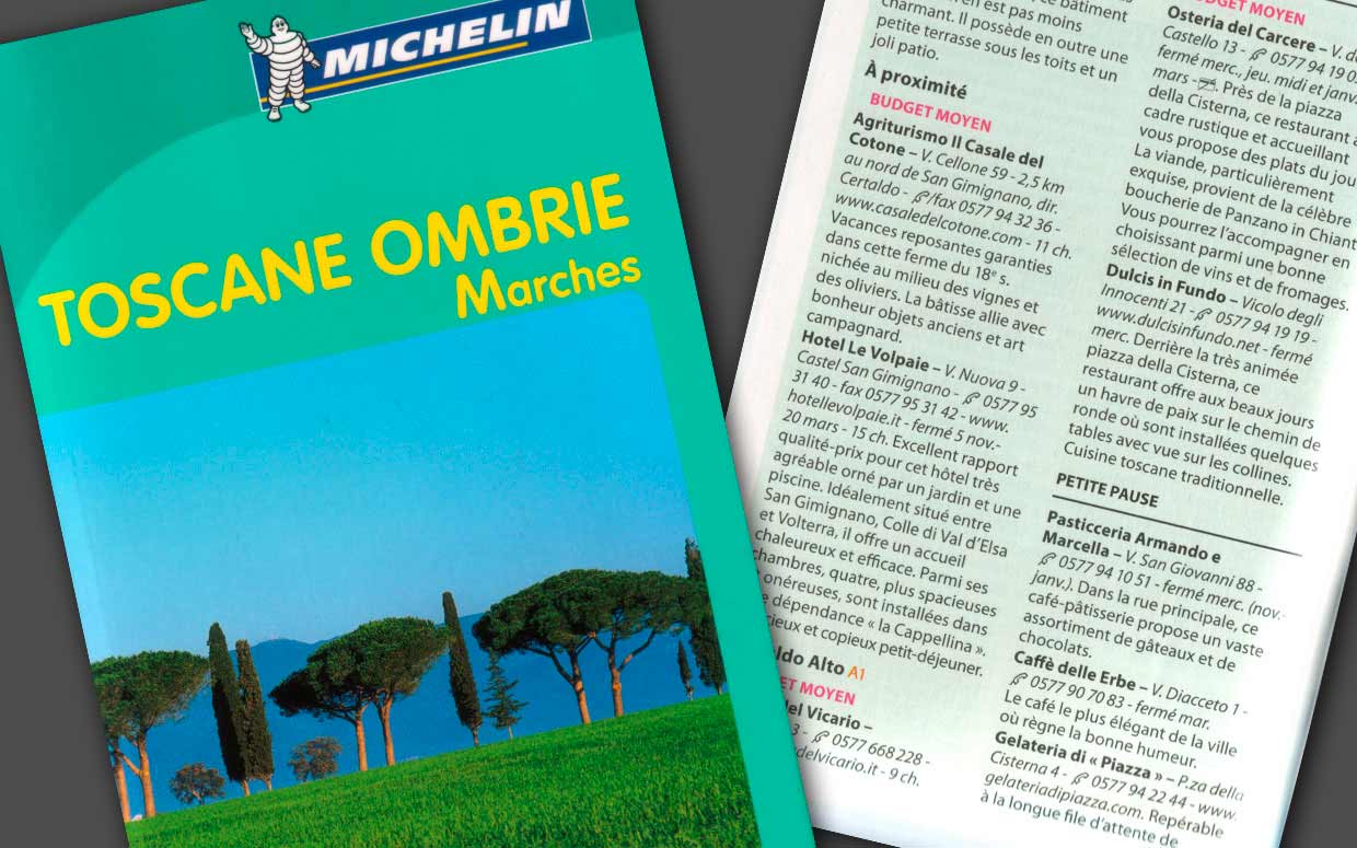 Michelin toscane ombrie